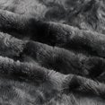 thumbnail image 5 of Unique Bargains Faux Fur Shaggy Sherpa Throw Blanket, 50" x 60", Black, 5 of 8