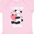 thumbnail image 4 of Inktastic I Love My Sister with Panda Illustration Boys or Girls Baby Bodysuit, 4 of 5