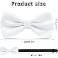 thumbnail image 2 of Bow Ties for Men Adjustable Bow Tie Pre-tied Bowties Men, Bowtie for Formal Wear Shirt Men's Bow Ties Wedding Party, 2 of 9