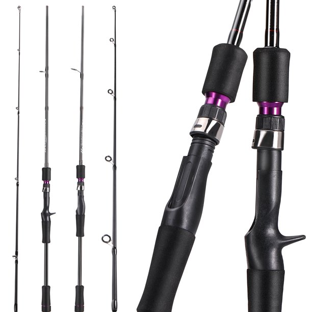 Sougayilang Surf Fishing Pole 2 Piece Spinning Rod & Casting Rod Ultra