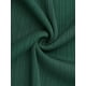thumbnail image 5 of Pantalones Palazzo de Cintura Alta de Pierna Ancha para Mujer INSPIRE CHIC, con Cinta de Ajuste, Tejido Acanalado, Casual, Cortos, Talla XS, Verde Oscuro, 5 of 5