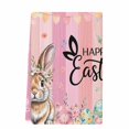 thumbnail image 2 of Easter Kitchen Towels Set of 1, Spring Rabbit Eggs Flowers Flags Leaves Wood Grain Absorbent Dish Towels for Kitchen, Microfiber Hand Towel, Quick Drying Tea Towel for Cleaning Decorative Dishcloths, 2 of 7