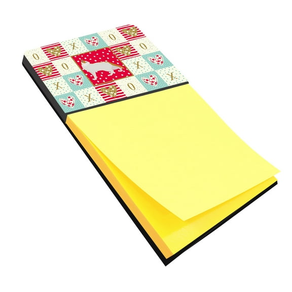Arabian Mau Cat Love Sticky Note Holder Red