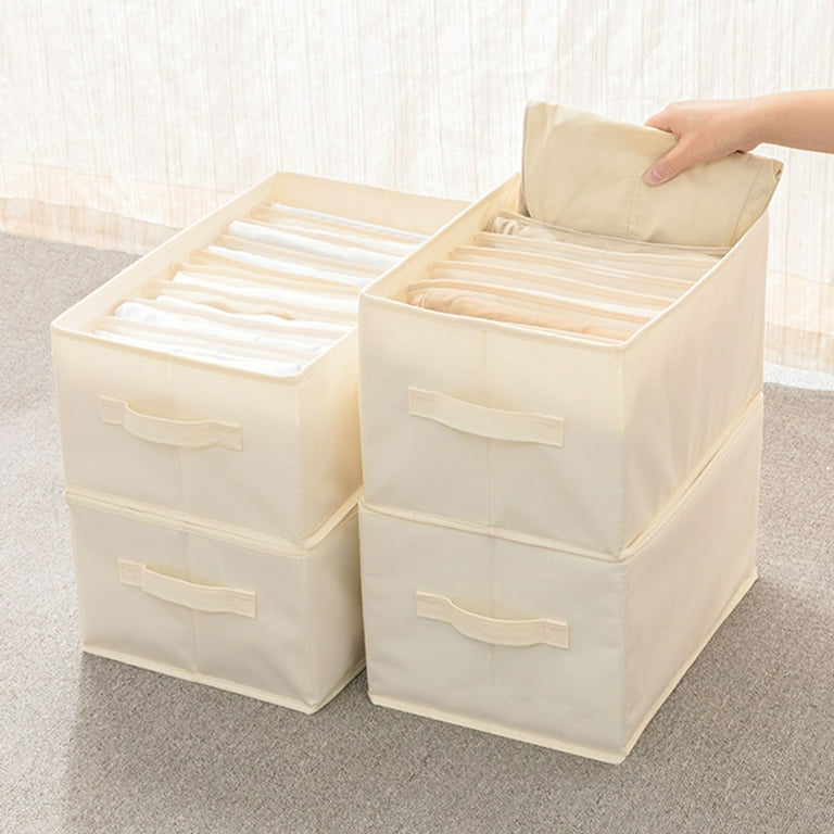 Soft Bins for Storage Foldable Storage Bag Organizer Storage Clothes Compartment Storage Mesh Compartment Drawer Bag Trouser Box Box Housekeeping 