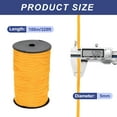 thumbnail image 2 of 3/16 Inch Polypropylene Rope Braided Ropes, 328ft Nylon Rope Orange Yellow, 2 of 6