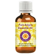 Deve Herbes Pure Amyris Essential Oil (Amyris balsamifera) Natural Therapeutic Grade Steam Distilled 10ml (0.33 oz)