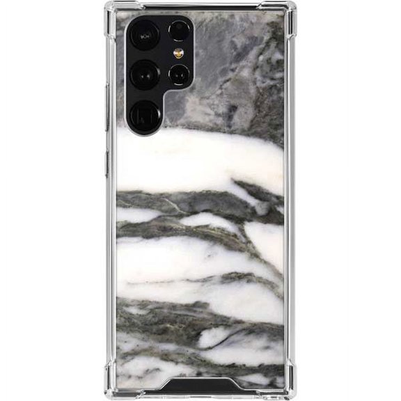 Skinit Marble Grey Marbling Galaxy S22 Ultra Clear Case