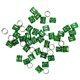 thumbnail image 2 of Phenovo 50pcs / Pack Del Pelo De La Trenza Del Manguito De Los Granos Dreadlock Pelo Ajustable Verde Sunnimix Perlas de trenzar el cabello, 2 of 8