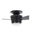thumbnail image 4 of Harbor Breeze Mazon 44-Inches Matte Black with Black/Driftwood Blades Integrated LED Fixture Indoor Flush mount Standard Ceiling Fan With Light and Remote ( 3 -Blade), 4 of 12