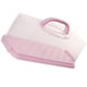 thumbnail image 4 of Panera rectangular de plástico con tapa transparente, recipiente portátil para pan y pastel con asa., 4 of 5