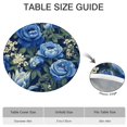 thumbnail image 6 of Pioneer Flower Floral Print Pattern Round Fitted Tablecloth with Elastic Edge,Dining Table Cover Waterproof,Outdoor Round Tablecloth for Camping,Dining,Indoor and Outdoor, 6 of 7