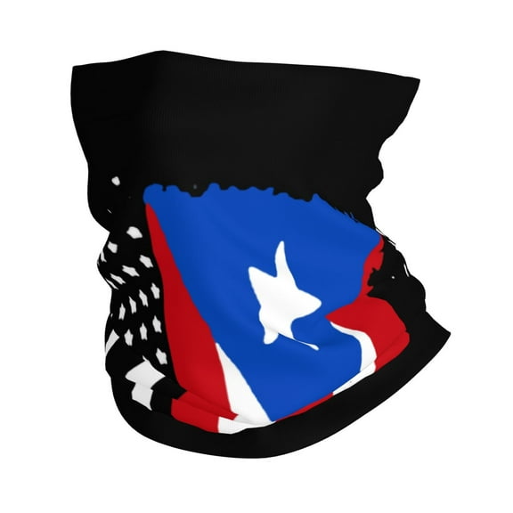 Neck Gaiter Face Mask Men Women America Puerto Rico Flag Seamless Bandana Face Cover Scarf Mask Balaclava Headband