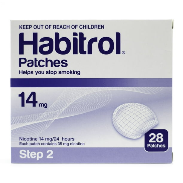 STEP 2 (28 Count) Habitrol Transdermal Nicotine Patch 14mg, 24 hr