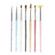 thumbnail image 1 of Pinceles para decoración de uñas, 7 piezas, herramientas de pintura para bolígrafos de diseño de uñas para salón en casa, manicura DIY, 1 of 5
