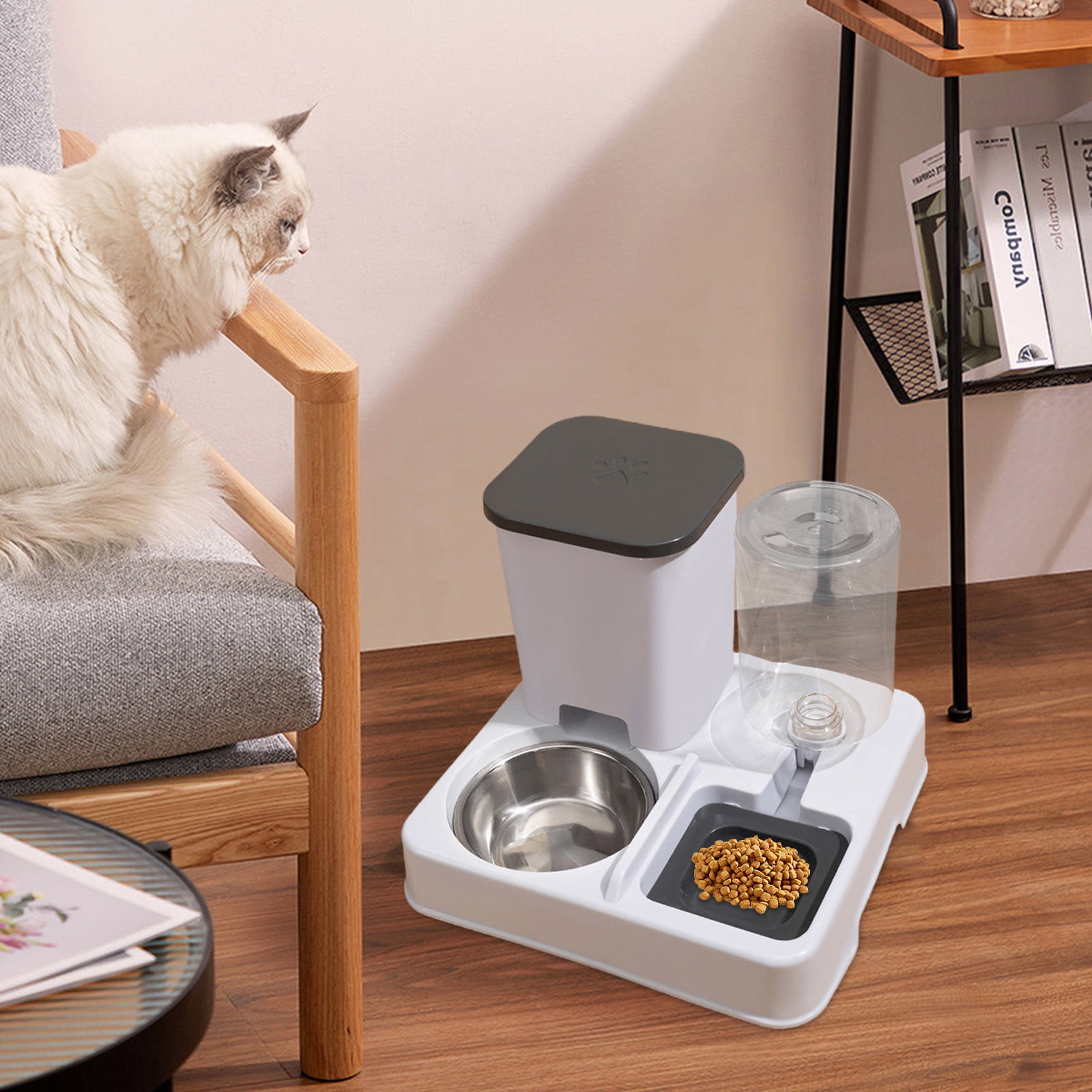Arestory Pet Water Dispenser With Large Capacity Dry Wet Separation Automatic Water Feeder Integrated Water And Food Feeder Dog Water Dispenser