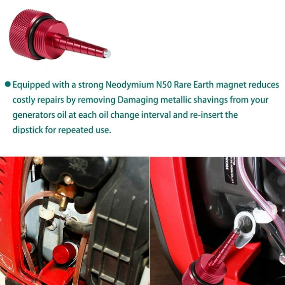 Magnetic Dipstick Oil Dip Stick & Mess Free Oil Change Funnel & Extended Run Gas Cap Compatible to Honda EU2200i Generator