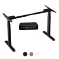 thumbnail image 4 of AIMEZO Ergonomic Dual Motors Standing Desk Frames, Electric Sit and Stand Height Adjustable Computer Desk Base for Home Office,Black, 4 of 9