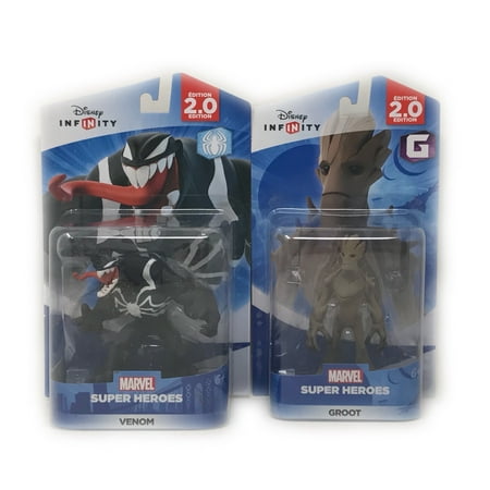 Spider Man Classic Venom (Disney Infinity Groot & Venom Figurines 2.0 Edition Guardians Of The Galaxy - The Amazing Spider-Man Series (Not Machine)