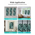 thumbnail image 6 of Window Privacy Film Summer Plant Stained Glass Window Film Decorative Sun Block Window Cover Green Tropical Palm Leaves Nature Retro Window Clings Static Adhesive Sticker for Bathroom 23.6"x59", 6 of 7