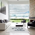 thumbnail image 7 of Ahgly Company Machine Washable Indoor Square Transitional Roman Silver Gray Area Rugs, 3' Square, 7 of 7