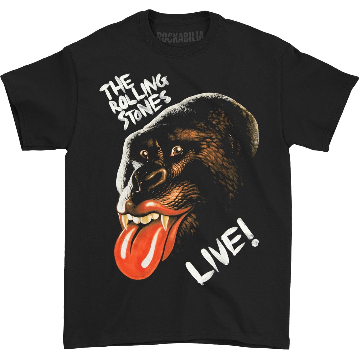 Rolling Stones Men's Gorilla 2013 Tour Tshirt Large Black
