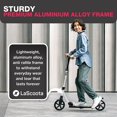 thumbnail image 7 of LaScoota Professional Foldable Kick Scooter for Adults & Teens Ages 6+, Black & White, 7 of 7