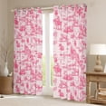 thumbnail image 2 of Manfei Western Cowgirl Cowboy Black Out Curtains, Tribal Hippie Bohemian Curtains Pack of 2 (42x63 Each), Pink Rustic Horse Bedroom Curtains, Curtains and Drapes Home Decor, 2 of 6