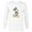 White, variant on Disney Mickey Mouse Classic Pose Watercolor - Long Sleeve T-Shirt for Men - Customized-White
