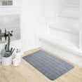 thumbnail image 6 of Memory Foam Outdoor Indoor Outdoor Bathroom Kitchen Carpet Floor Mat Grid 80X50Cm Gray,Carpet Welcome Decor Day Room Living Doormats Carpet Home Carpets Bathroom Products Memory Foam 80X50Cm, 6 of 6