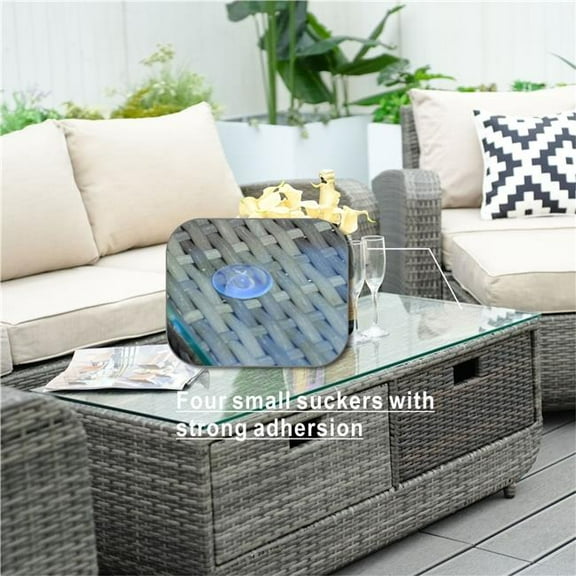 Direct Wicker PAS-1515-GR 5-Seat 5-Piece Patio Garden Furniture Sectional Sofa Set with Cushions
