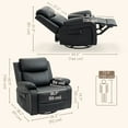 thumbnail image 3 of HOMCOM Fauteuil Inclinable Manuel avec Points de Massage par Vibration, Fauteuil Inclinable, 3 of 10