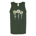 thumbnail image 2 of Wild Bobby, Faith Hope Love Daisy Flower Christian God Religious, Inspirational/Christian, Men Graphic Tank Top, Forest Green, Large, 2 of 3
