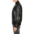thumbnail image 2 of Men Pure Genuine Leather Jacket Lambskin Winter Vintage Motorcycle Biker Black A018, 2 of 4