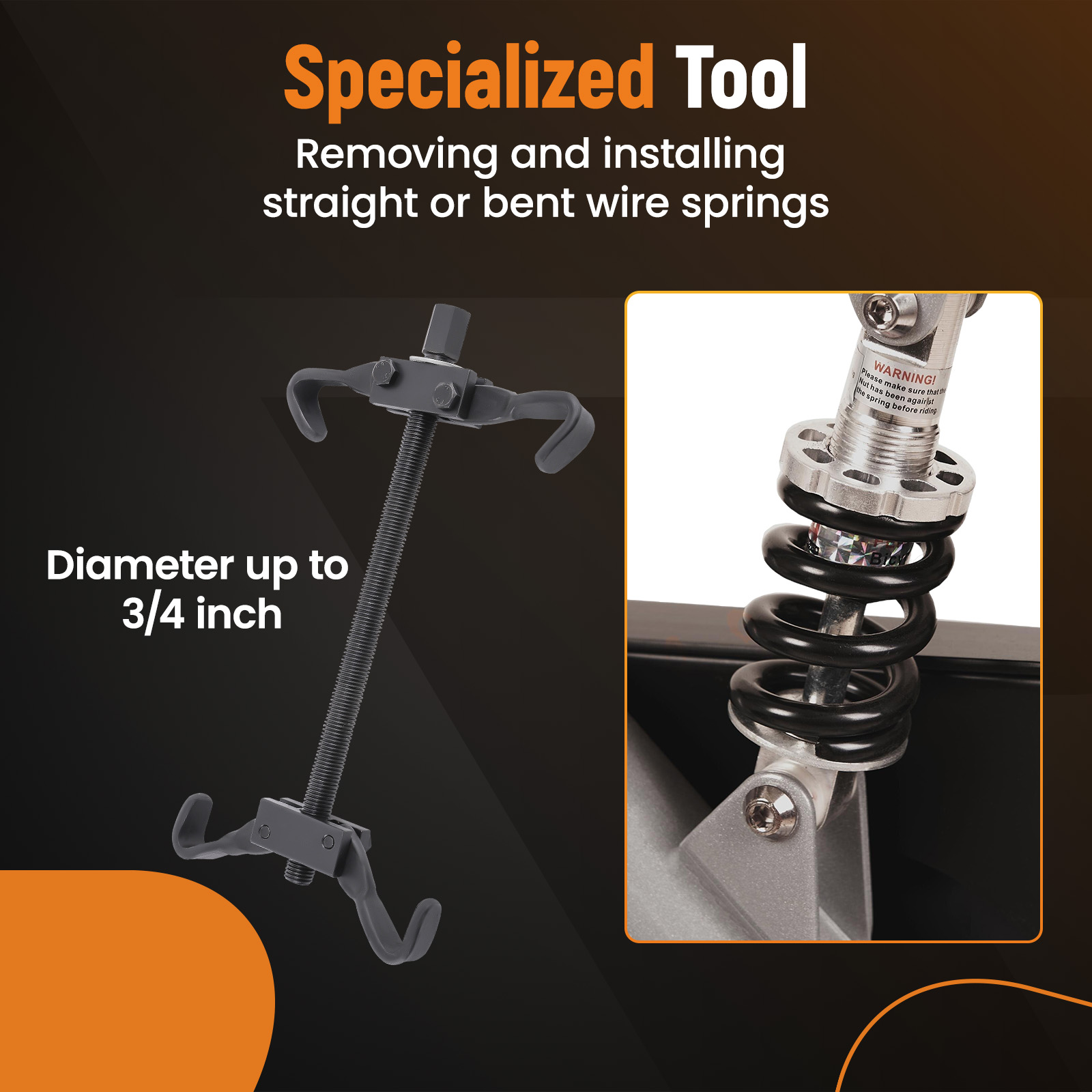 maXpeedingrods Coil Spring Compressor Tool Kit, Compress, Remove and Install Vehicle Strut and Coil Springs
