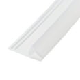 thumbnail image 2 of Uxcell 0.79''x0.31''x39.37'' H-Type  Frameless Glass Door Sweep Bottom Side Seal Strip Plastic Clear 1pcs, 2 of 4