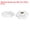 White, variant on 6 Pieces Star Knobs M8 Thread 38mm 6-Point Head Brass Insert Non-Through Hole Threaded Hand Knob Black