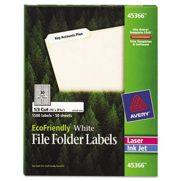 Avery 45366 File Folder Label
