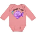 thumbnail image 3 of Inktastic Cutest Catch Cute Purple Fish Boys or Girls Long Sleeve Baby Bodysuit, 3 of 5