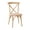 Brown, variant on 35" Advantage Distressed Driftwood X-Back Dining Chair