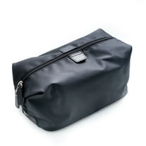 Black Ballistic Nylon Travel Dopp Kit with Multi Compartments and Zippered Closure