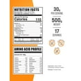 thumbnail image 2 of BulkSupplements Whey Protein Concentrate Powder - 80%, Unflavored, 30g Per Serving - 500 Grams (1.1 lbs) - 17 Servings, 2 of 5