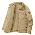 thumbnail image 5 of Men's Winter Warm Padded And Thickened With Pockets Casual Style Lapel Coat Jacket, 5 of 7