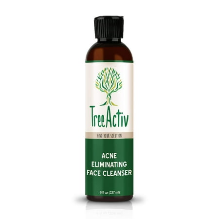 TreeActiv Acne Eliminating Face Cleanser, Natural Facial ...