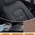 thumbnail image 6 of 2003 for Honda Accord Seat Cover, Black Car Seat Covers, Premium Leather 5 Piece Full Set Non-Slip Lining Beautify Interior, 4-Door Sedans Only, Beautify the Interior of Old Cars, 6 of 9