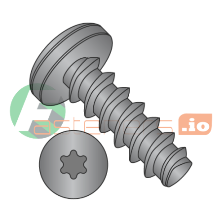 

#6 x 1/2 Thread Forming Screws 48-2 Trilobe / Six-Lobe (Torx) / Pan Head / Steel / Black Zinc (Quantity: 10 000 pcs)