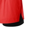 thumbnail image 5 of BRGZLK Men's Shorts Summer Solid Color Running Shorts Quick Dry Athletic Shorts with Liner Workout with Zip Pockets and Towel Loop, 5 of 5