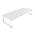 thumbnail image 3 of Expandable Closet Shelf Storage Rack Easy to Install High Load Bearing Capacity Space Saving Cabinet Storage Shelf for Kitchen Bathroom Pantry Length 87‑108cm / 34.3‑42.5in, 3 of 22