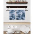thumbnail image 3 of Navy Blue Ombre Kitchen Dish Towels for Drying Dishes Set of 2, Gradient Abstract Art Vintage Waffle Weave Microfiber Hand Tea Bathroom Towels Quick Dry & Absorbent Towel 15.7x23.6, 3 of 7