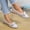 White, variant on Tawop Womans Shoes Comfort Flat Non Slip Shoes Lightweight Breathable Mesh Bowknot