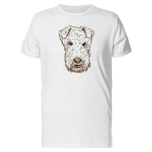 Sketch Of Airedale Head Tee Men's -Image by Shutterstock